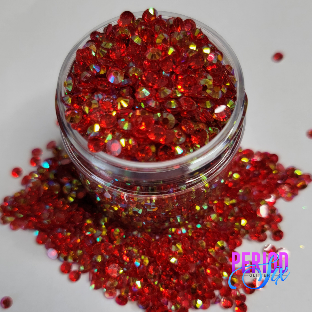 Kale Yeah Transparent Resin Rhinestones – Period Six Glitter