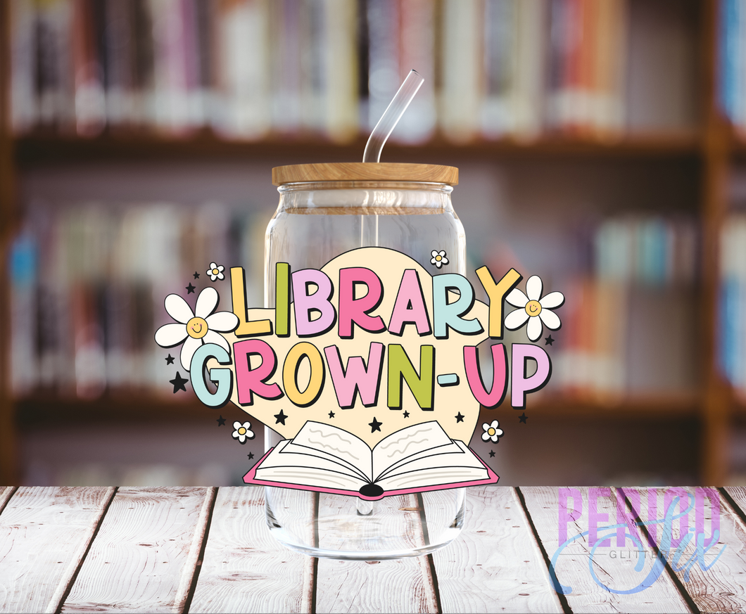 Library Grown Up UV DTF Decal