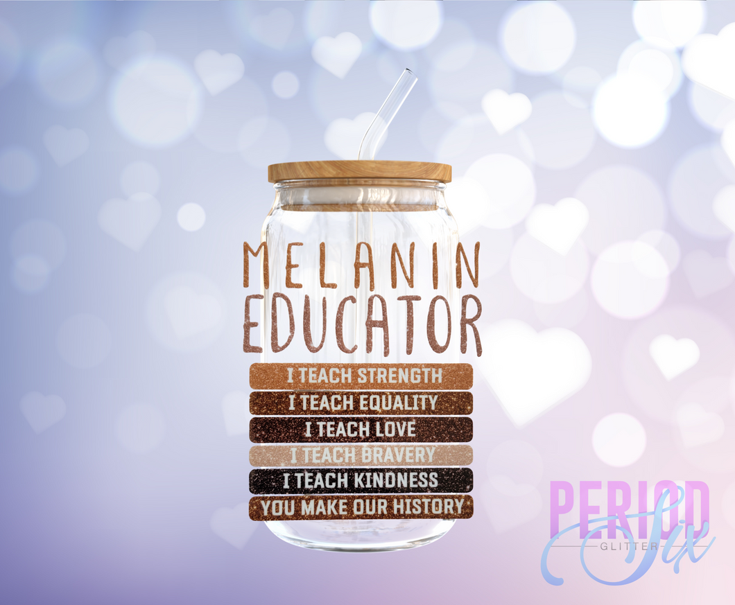 Melanin Educator UV DTF Decal