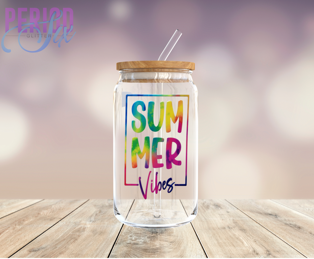 Summer Vibes (Square) UV DTF Decal