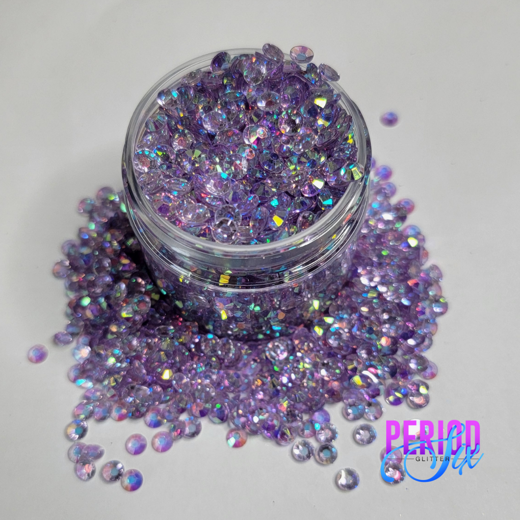 Amethyst Resin Rhinestones