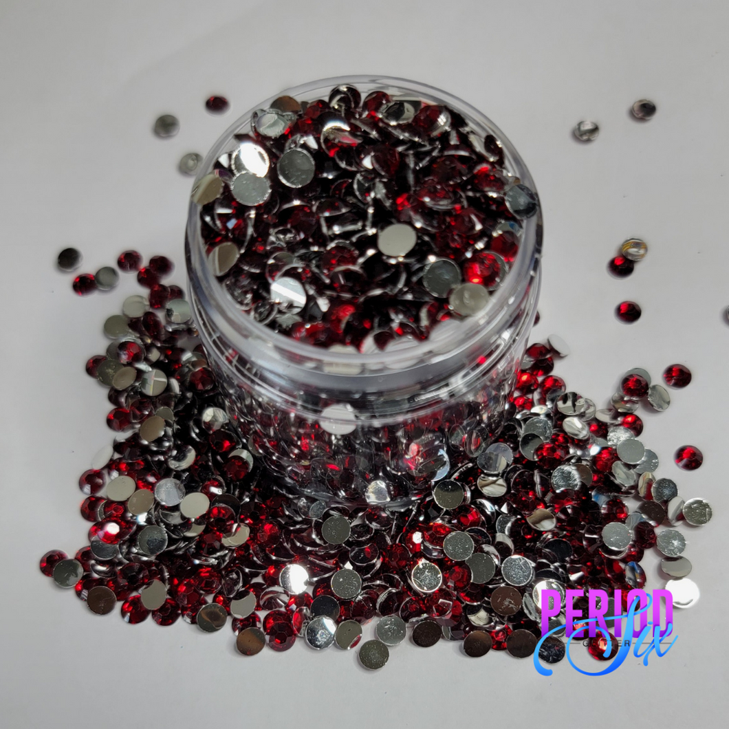 Cherry Resin Rhinestones